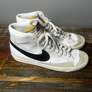 Nike Blazer Mid 77 Men's 13 Shoes Vintage Retro Style BQ6806-100 White Black